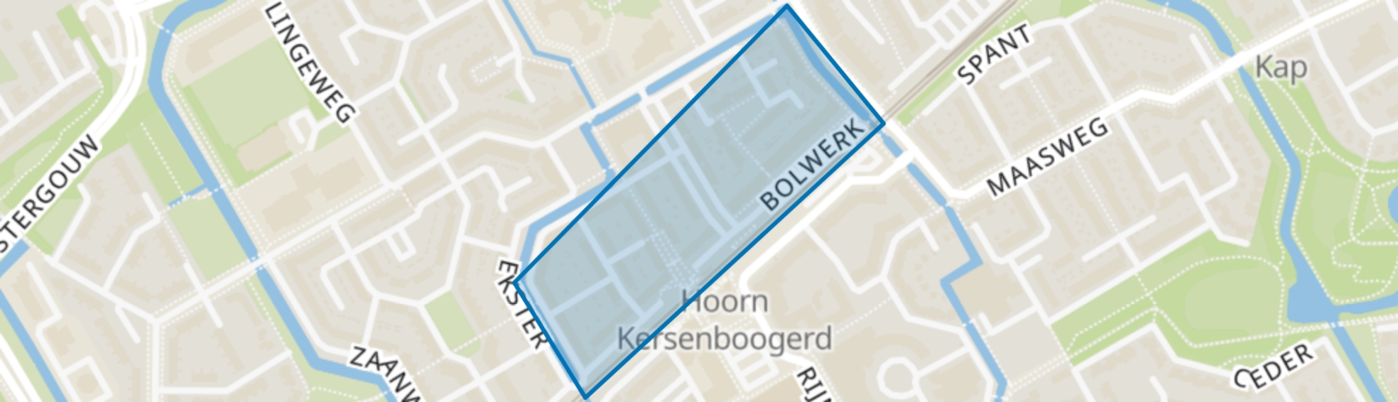 Kersenboogerd-Noord - Buurt 32 02, Hoorn (NH) map