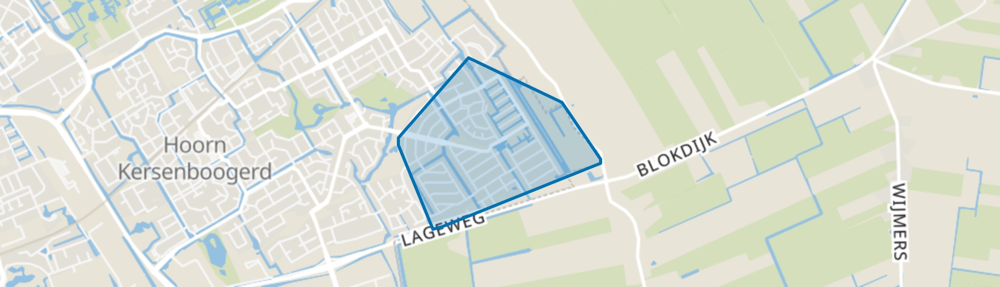 Kersenboogerd-Zuid - Buurt 33 06, Hoorn (NH) map