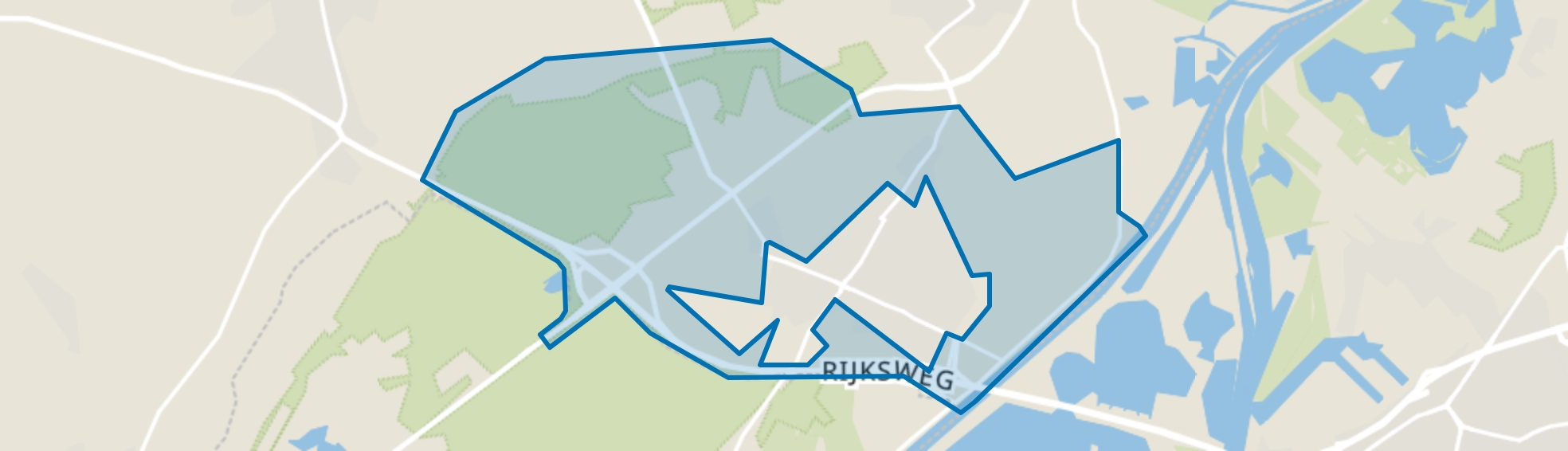 Verspreide huizen Horn, Horn map