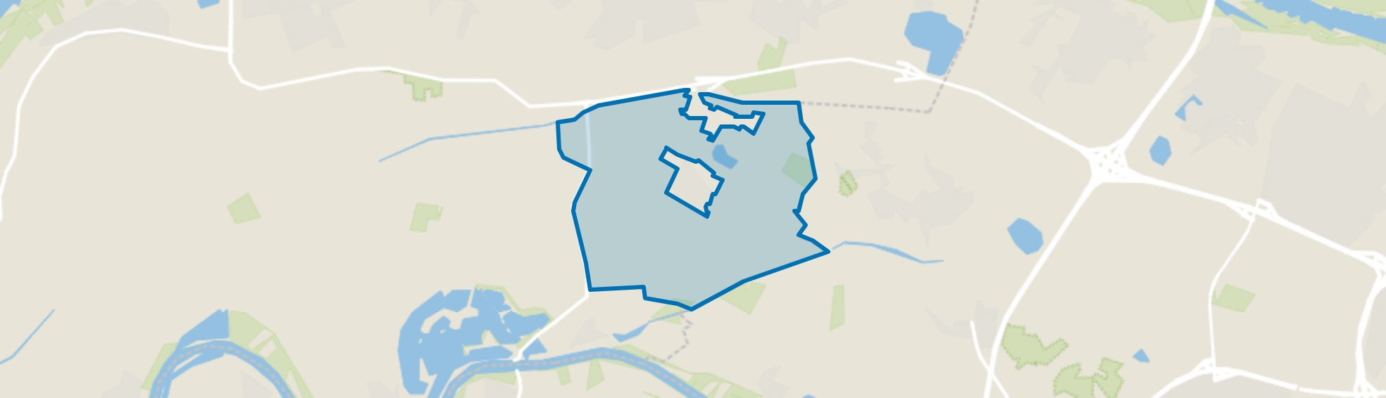 Verspreide huizen Horssen, Horssen map