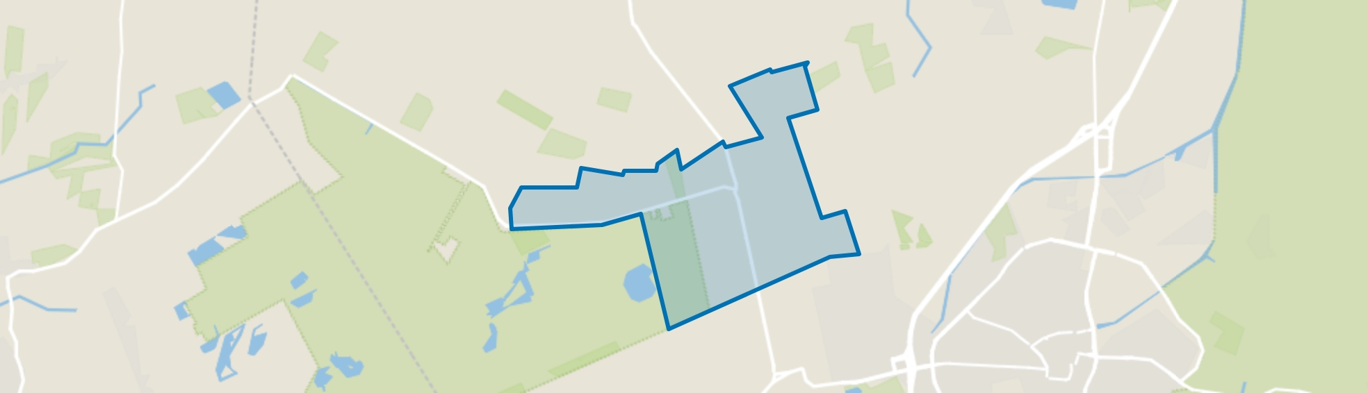 Verspreide huizen Huis ter Heide, Huis ter Heide (DR) map