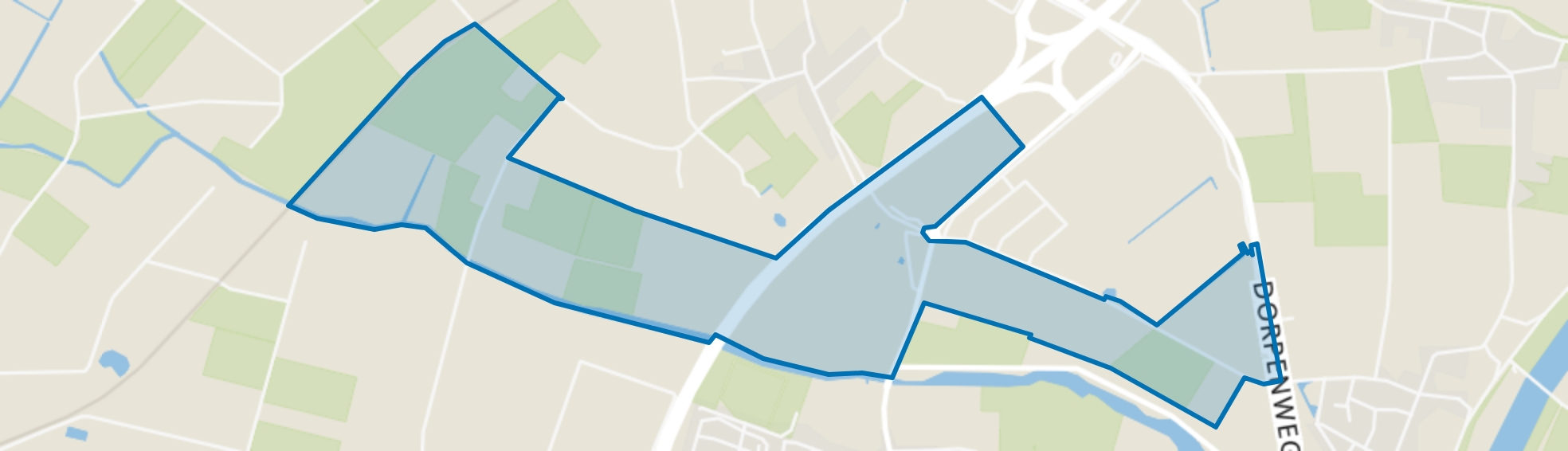 Buitengebied Ravenstein en Huisseling, Huisseling map