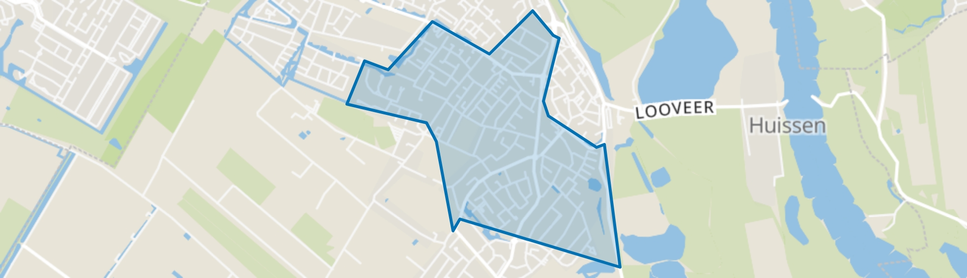 Uitbreiding Stad Huissen, Huissen map