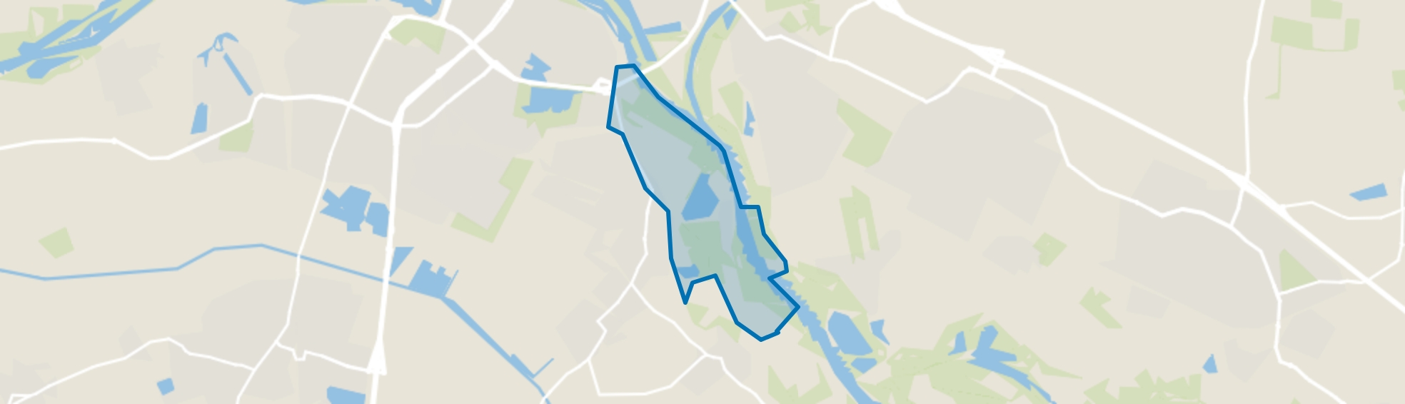 Verspreide huizen Uiterwaard, Huissen map