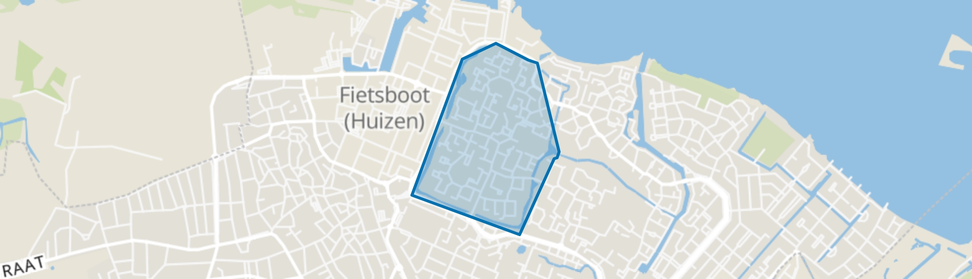 Huizermaat West, Huizen map
