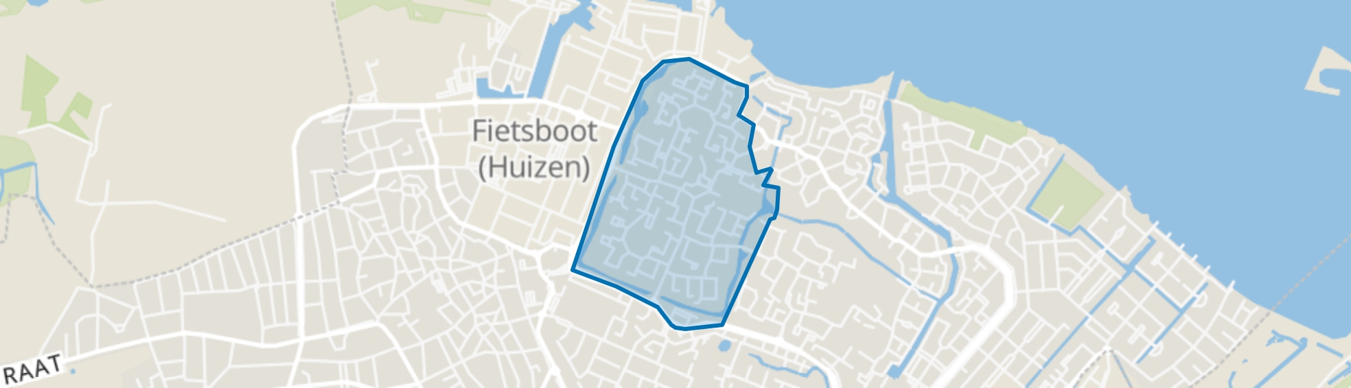 Huizermaat West, Huizen map