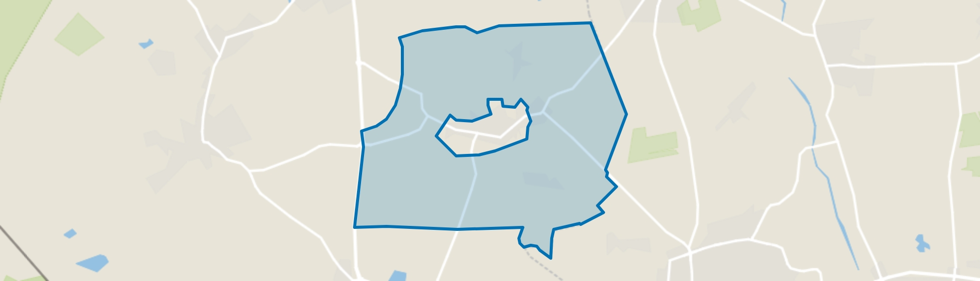 Verspreide huizen Hulsel, Hulsel map