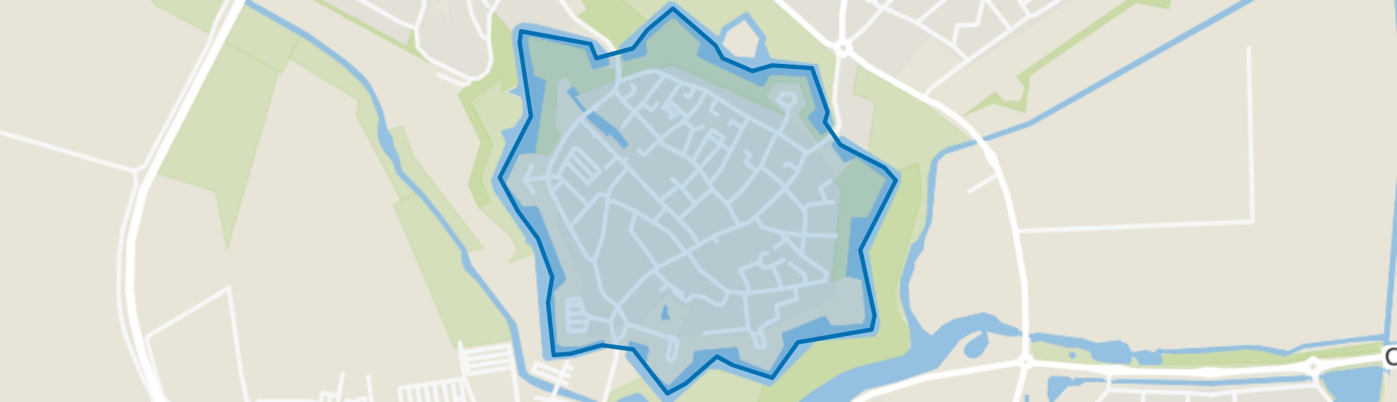 Binnenstad, Hulst map