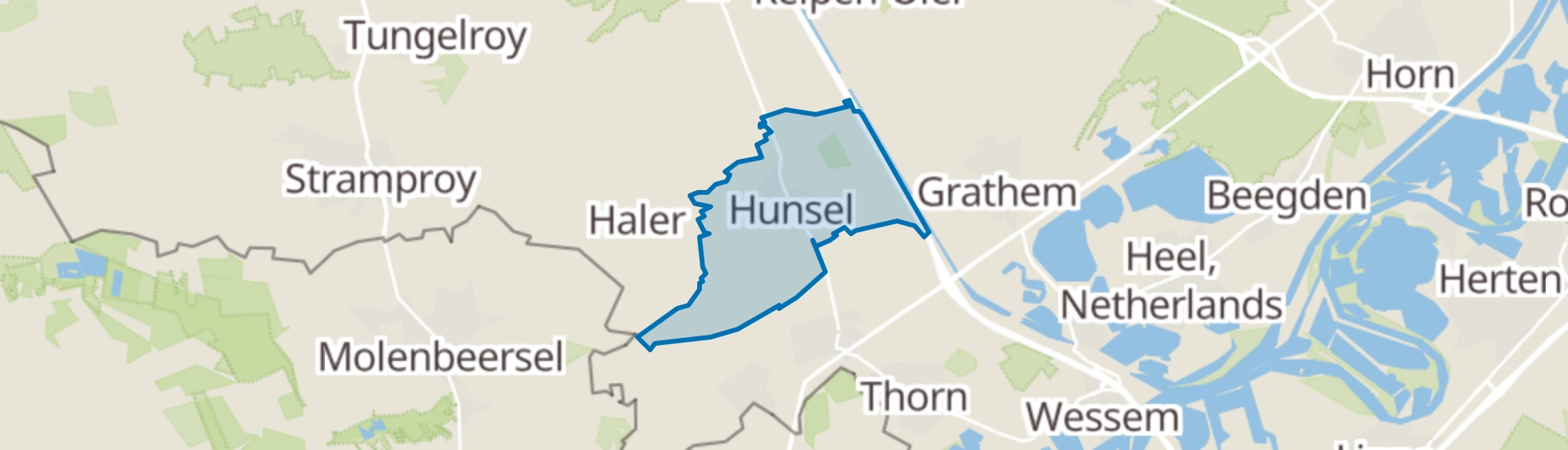 Hunsel map