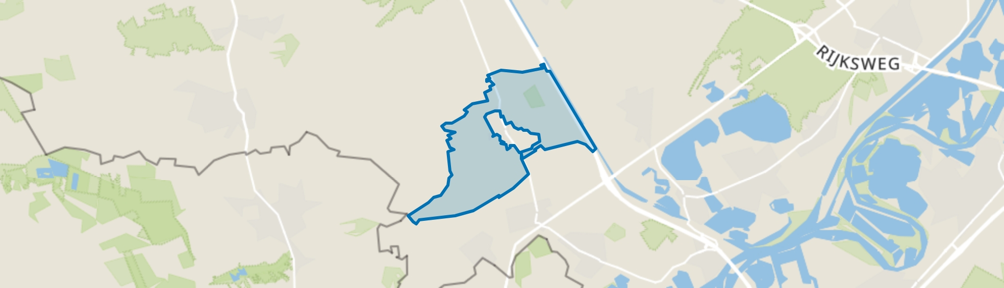 Verspreide huizen Hunsel, Hunsel map