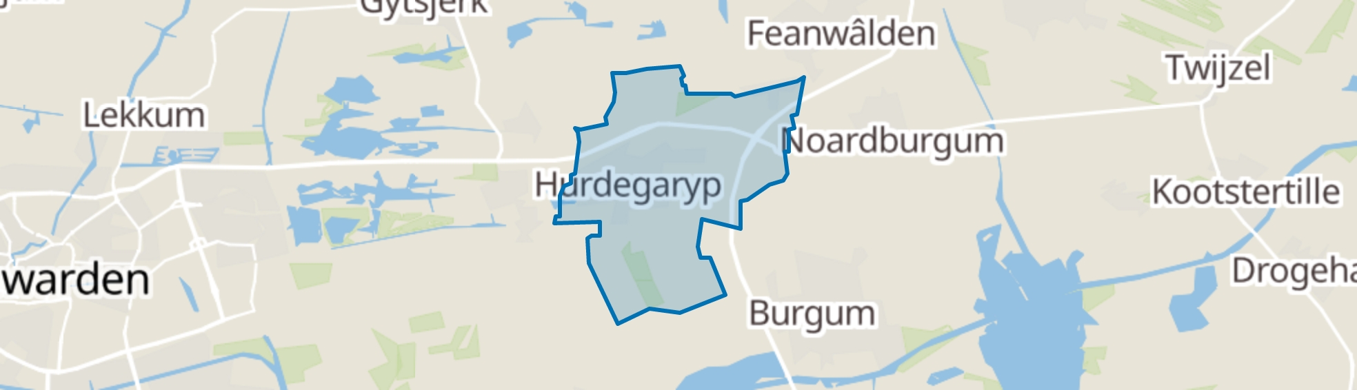 Hurdegaryp map