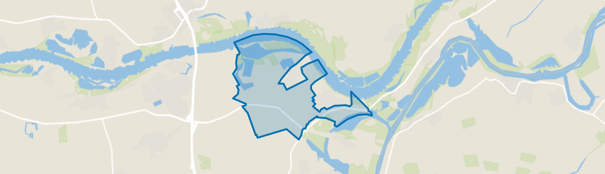 Verspreide huizen Hurwenen en Rossum, Hurwenen map