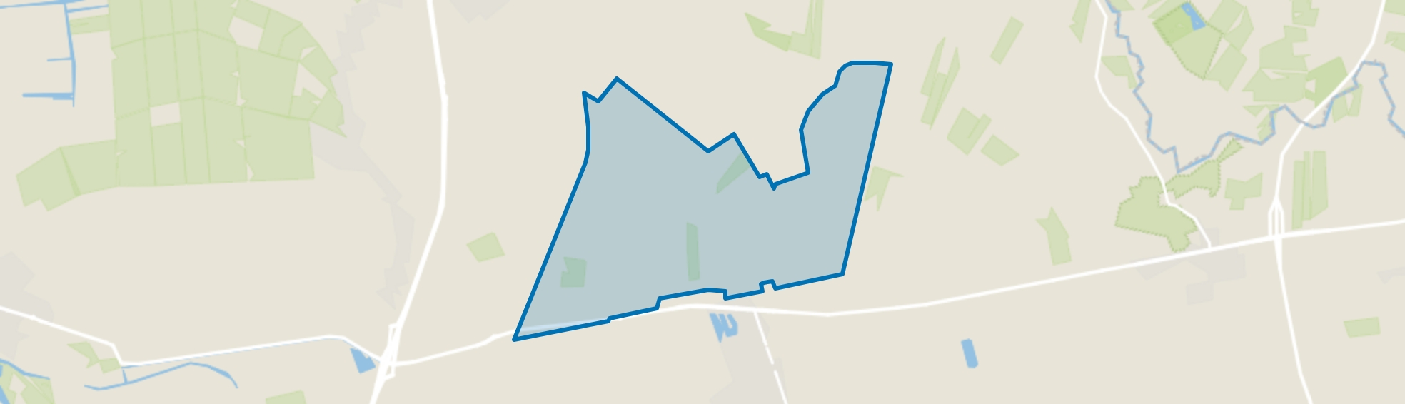 Verspreide huizen Punthorst, IJhorst map