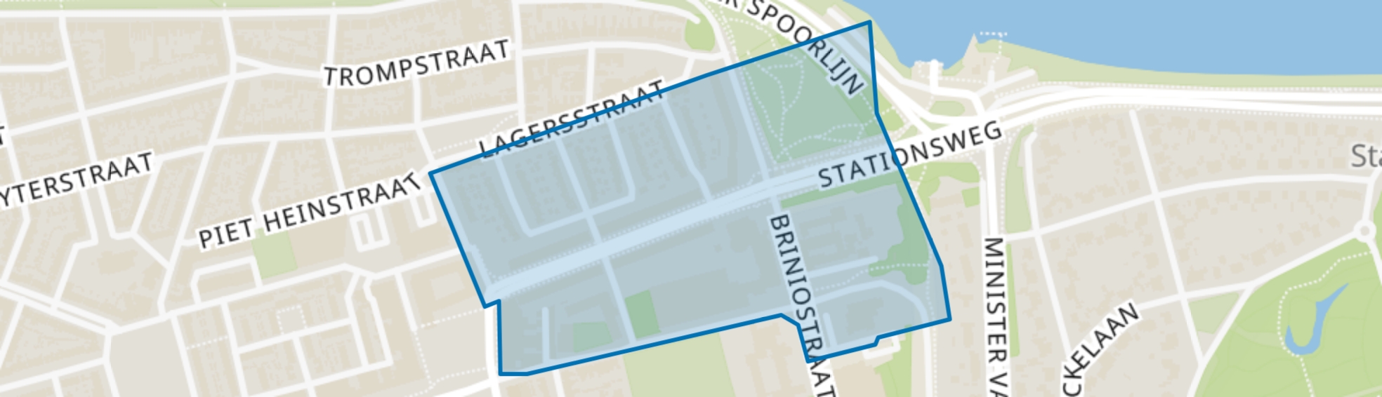 Lagersbuurt, IJmuiden map