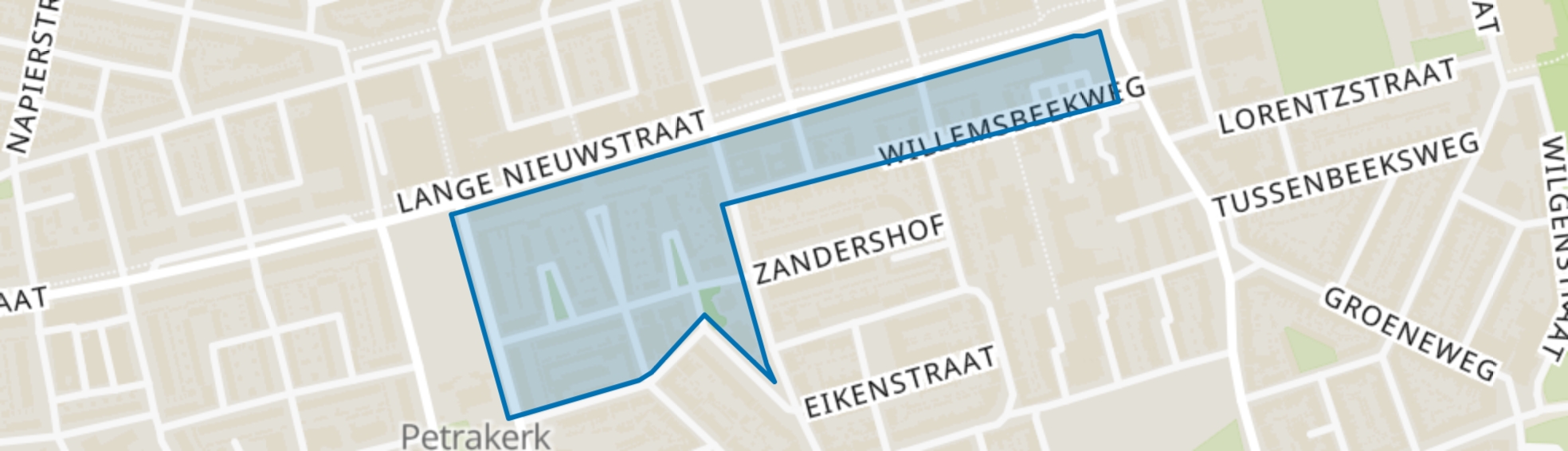 Paterskerkbuurt, IJmuiden map