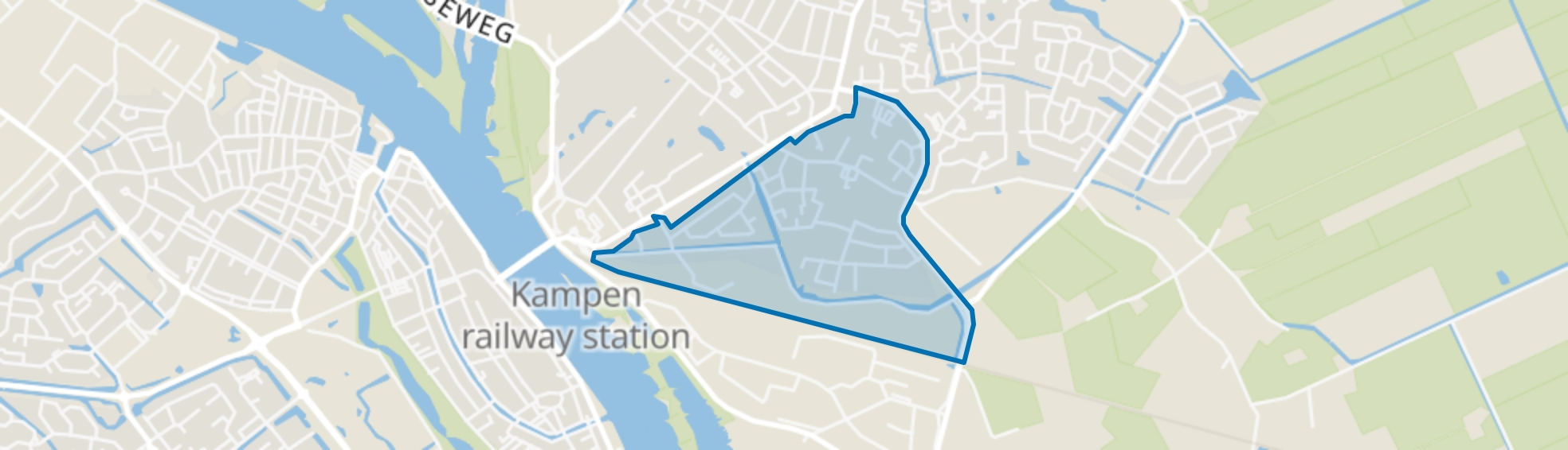 Trekvaart, IJsselmuiden map