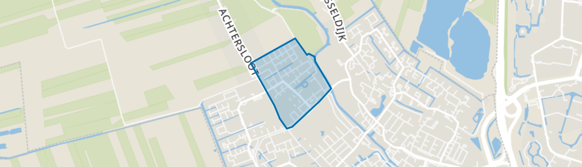 Achterveld-Noord, IJsselstein map