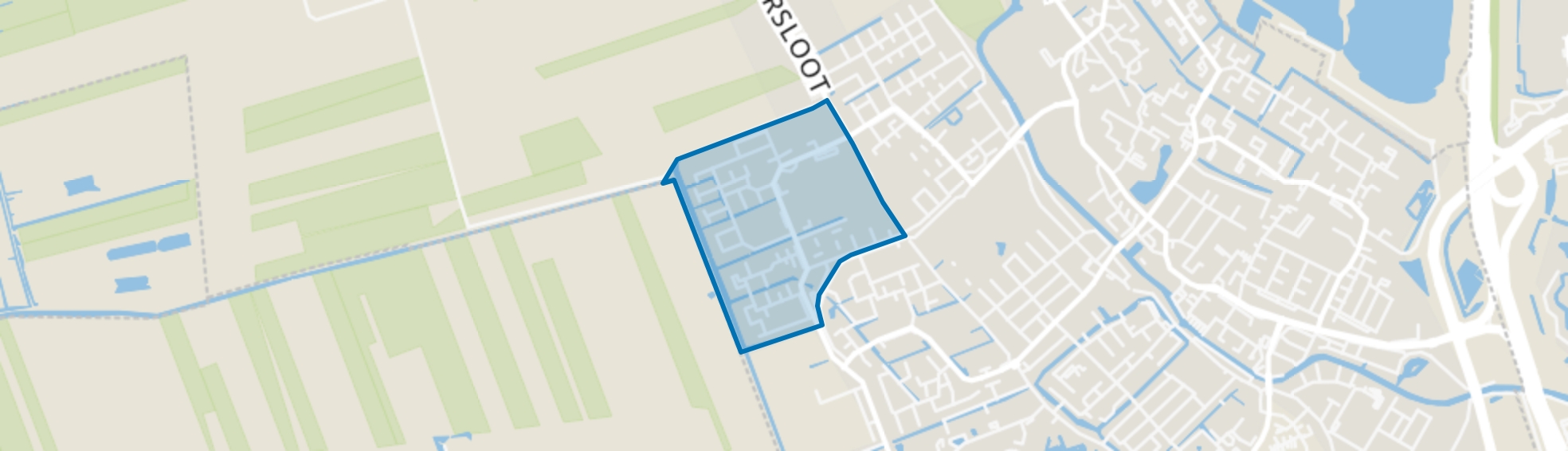 Achterveld-West, IJsselstein map