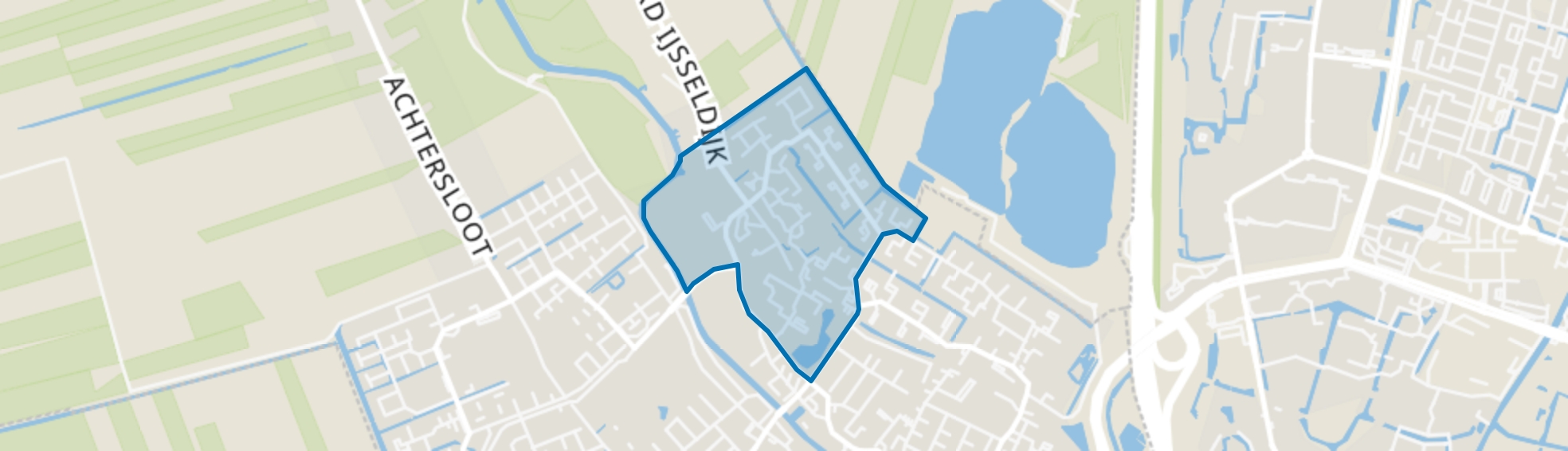 IJsselveld-West, IJsselstein map