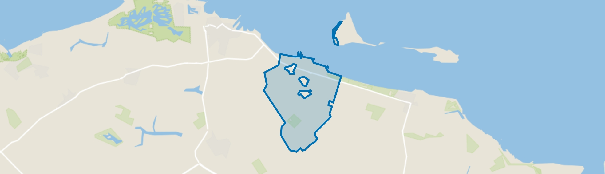 Verspreide huizen Nummer Eén en Slijkplaat, IJzendijke map