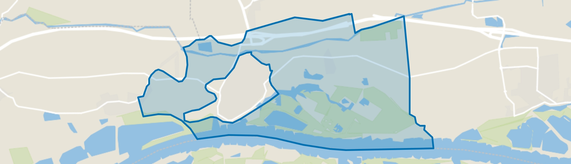 Verspreide huizen Ochten, IJzendoorn map
