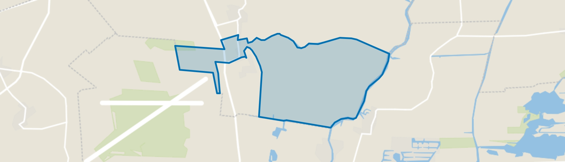 Buitengebied Jelsum, Jelsum map