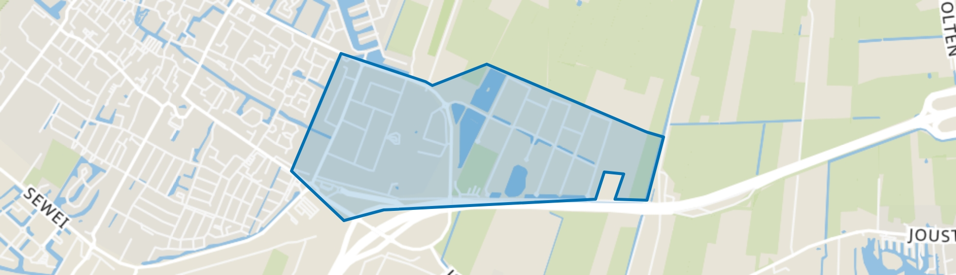 Joure, Sewei/De Ekers, Joure map