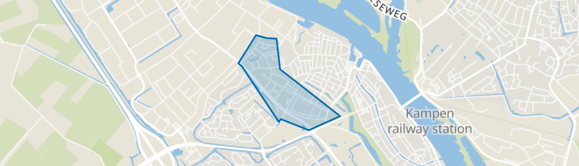 Hanzewijk en Greente, Kampen map