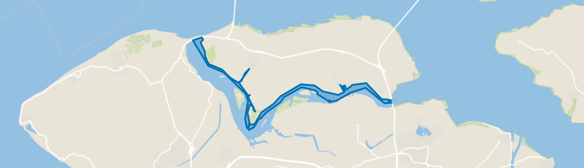 Water, Kamperland map
