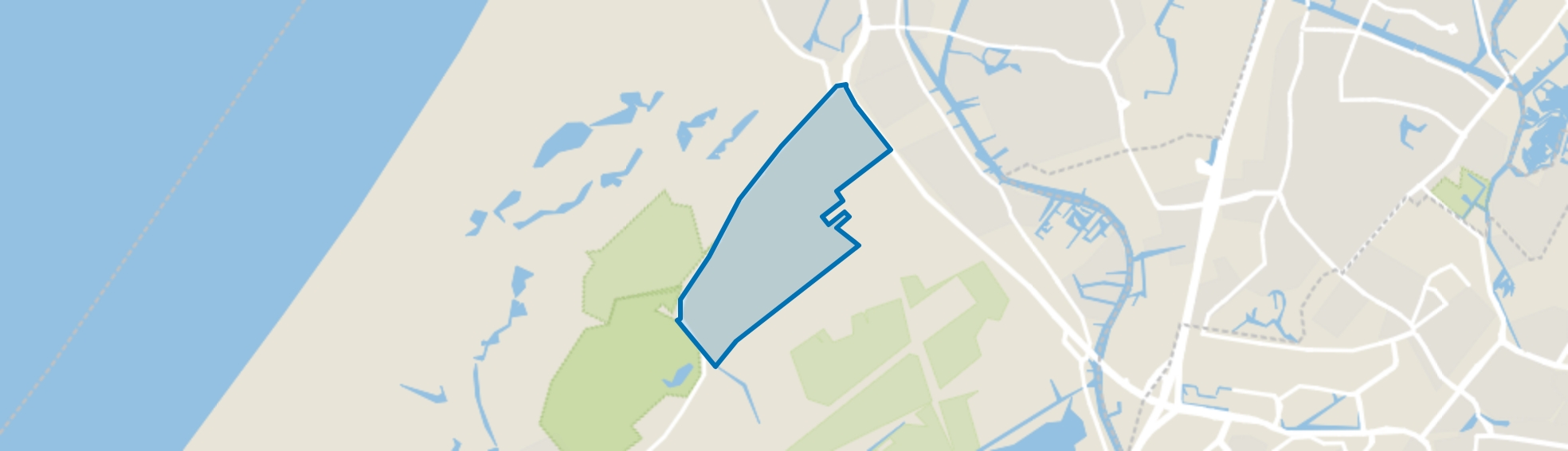 De Mient en Kooltuin, Katwijk (ZH) map