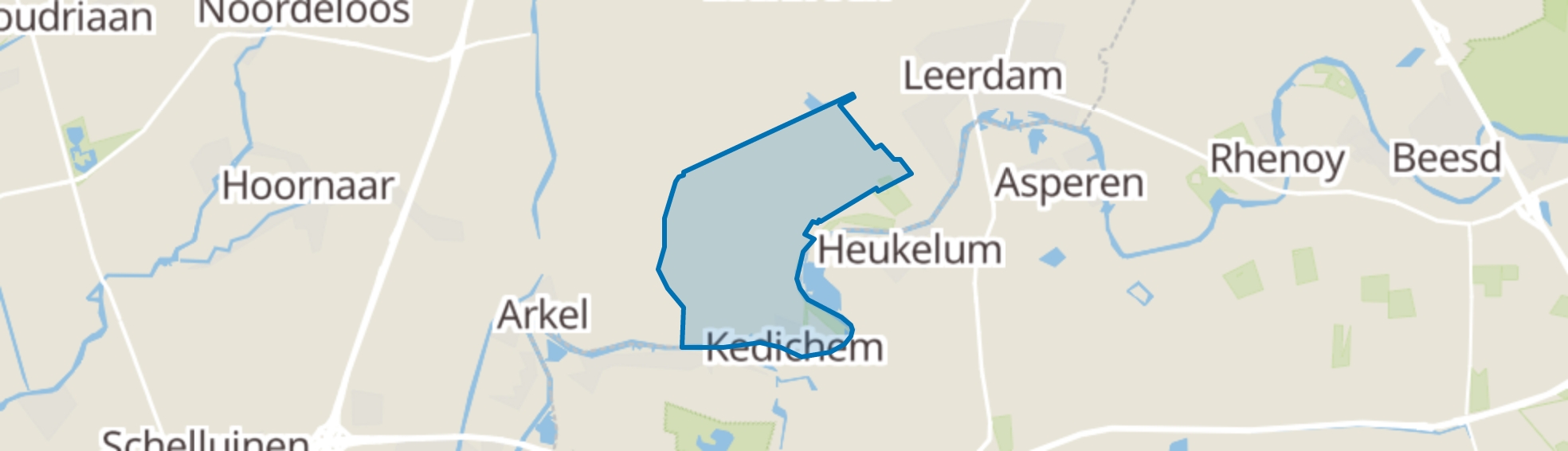 Kedichem map