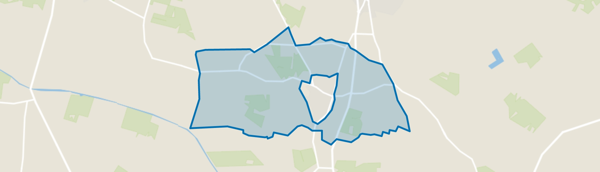 Verspreide huizen Keijenborg, Keijenborg map