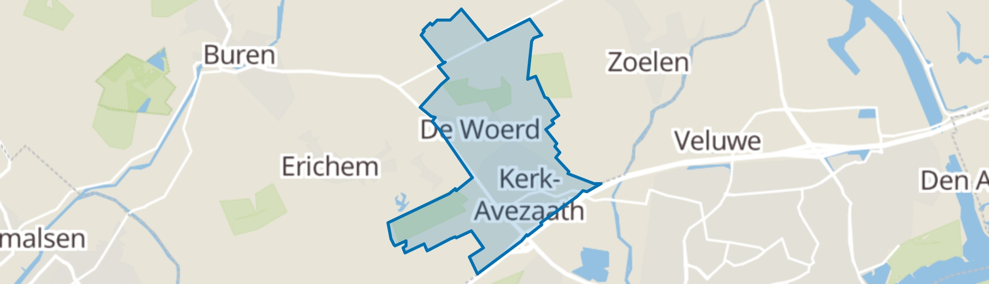 Kerk-Avezaath (Gem. Buren) map