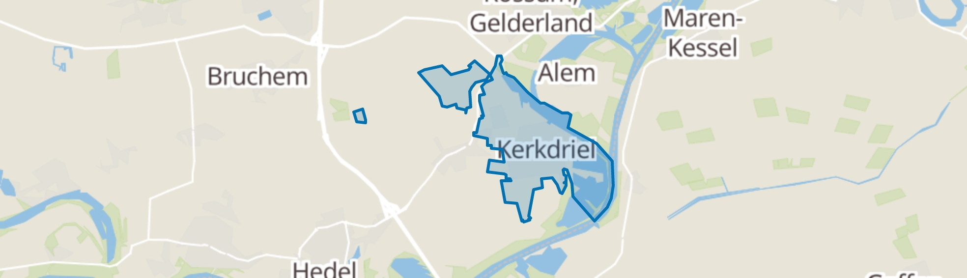 Kerkdriel map