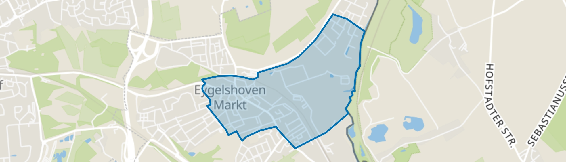 Eygelshoven-Kom, Kerkrade map