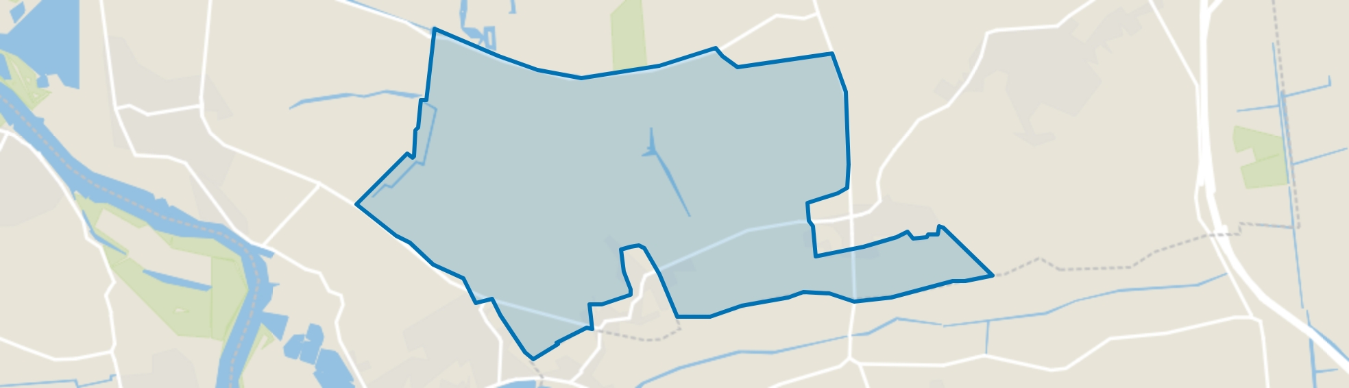 Verspreide huizen polders Delwijnen en Bruchem, Kerkwijk map