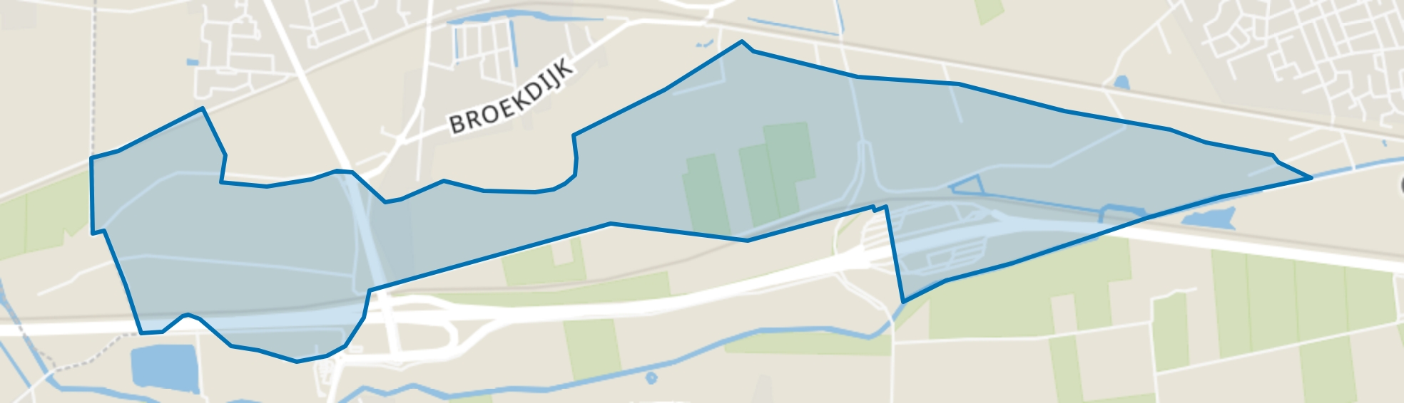 Verspreide huizen poldergebied, Kesteren map