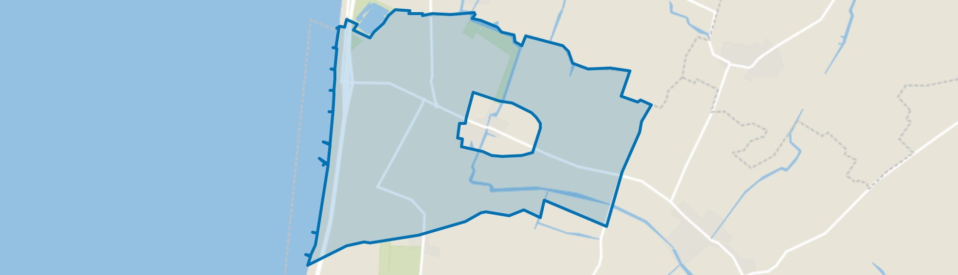 Verspreide huizen Kimswerd, Kimswerd map