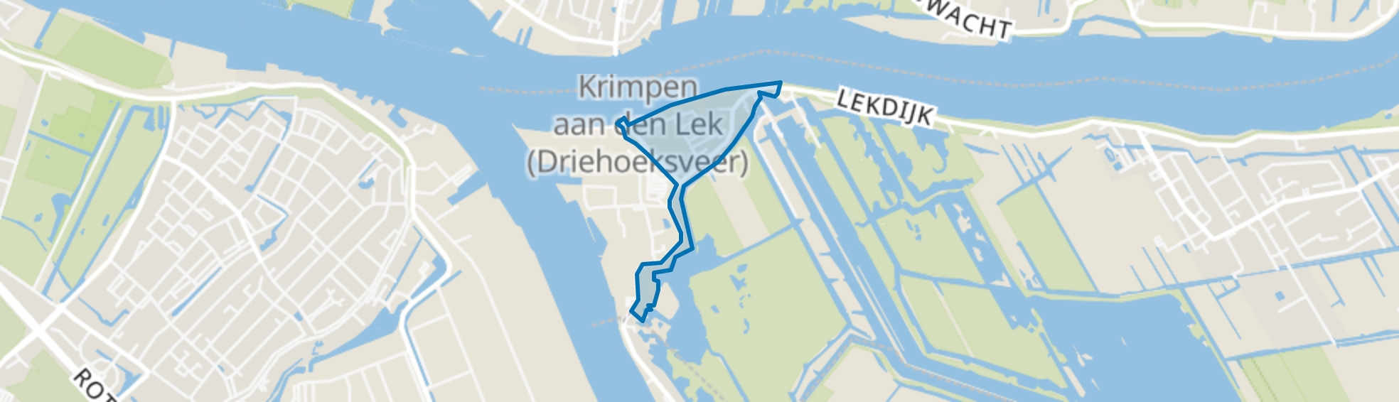 Kinderdijk-Dorp, Kinderdijk map