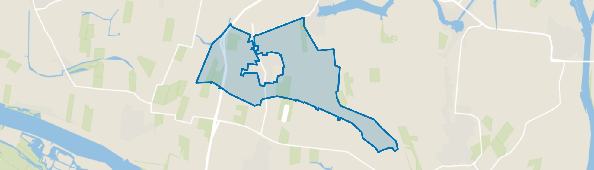 Klaaswaal Buitengebied, Klaaswaal map