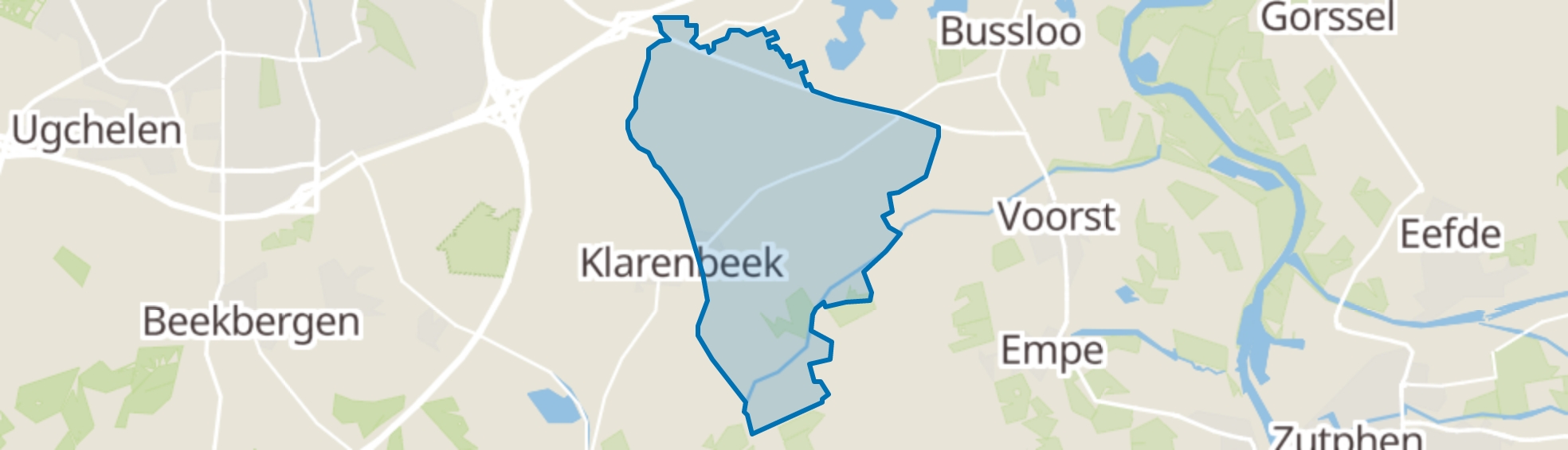 Klarenbeek (Gem. Voorst) map