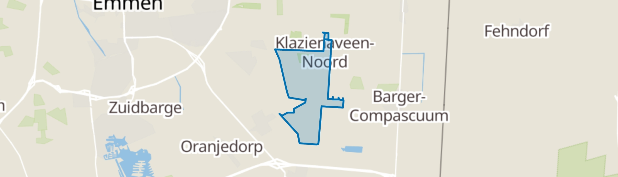 Klazienaveen-Noord map