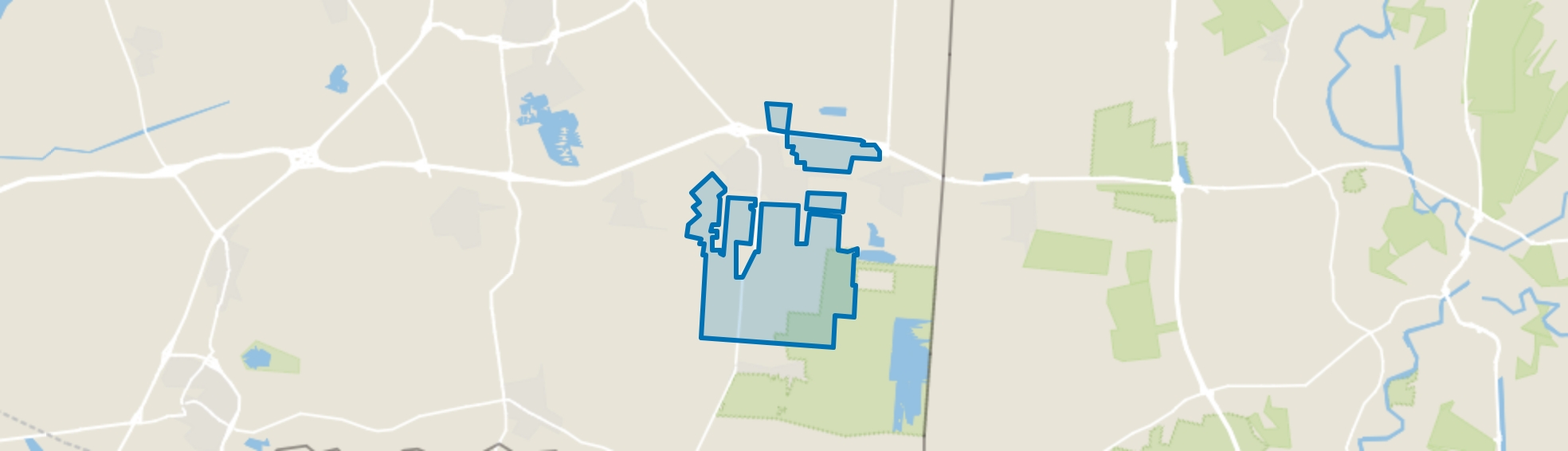 Verspreide huizen Klazienaveen, Klazienaveen map