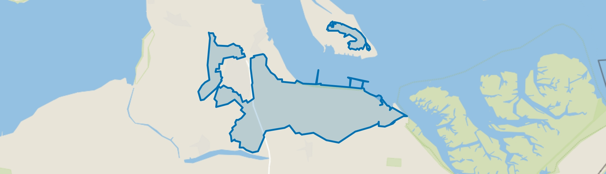 Buitengebied Kloosterzande, Kloosterzande map