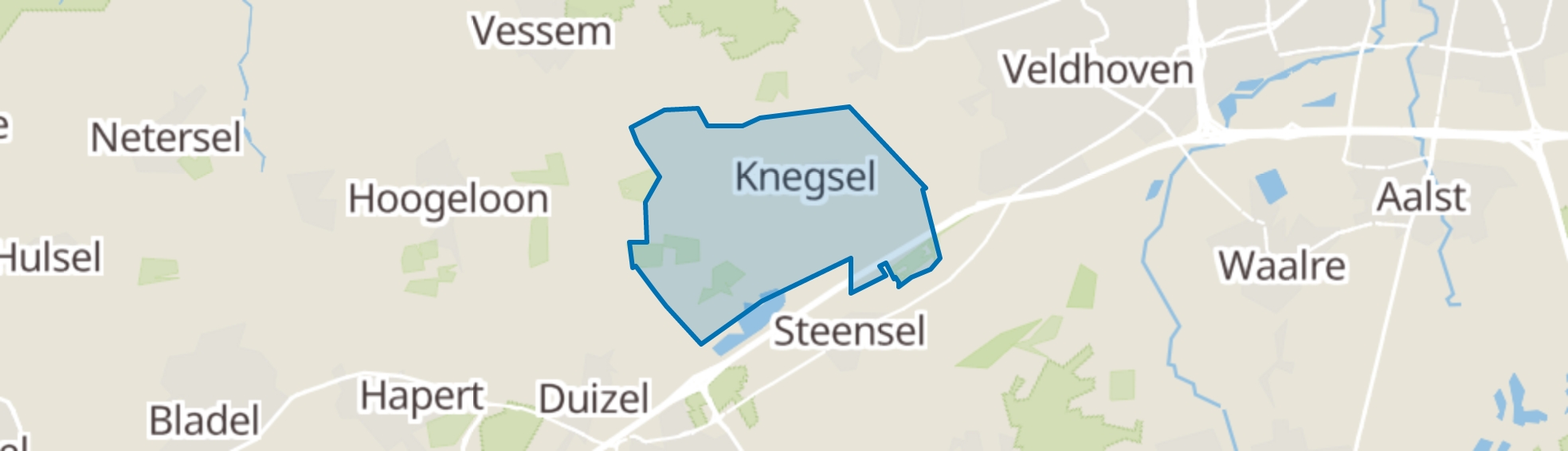 Knegsel map