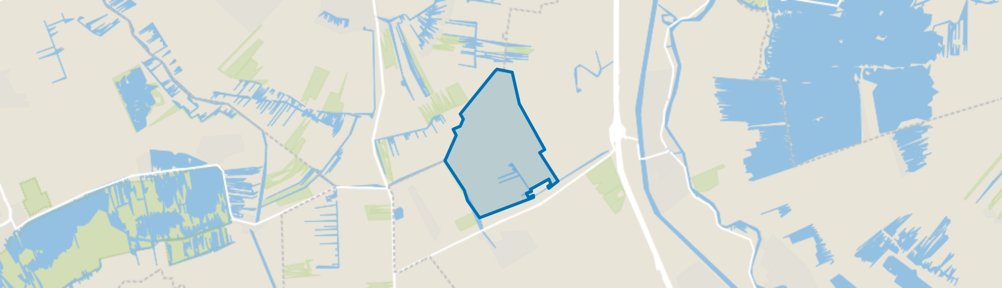 Polder Groot Oud Aa, Kockengen map