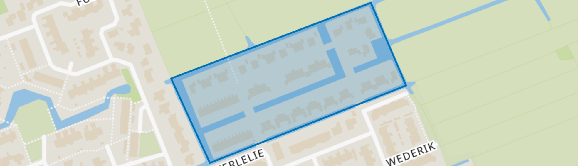 Vierde kwadrant Kockengen, Kockengen map