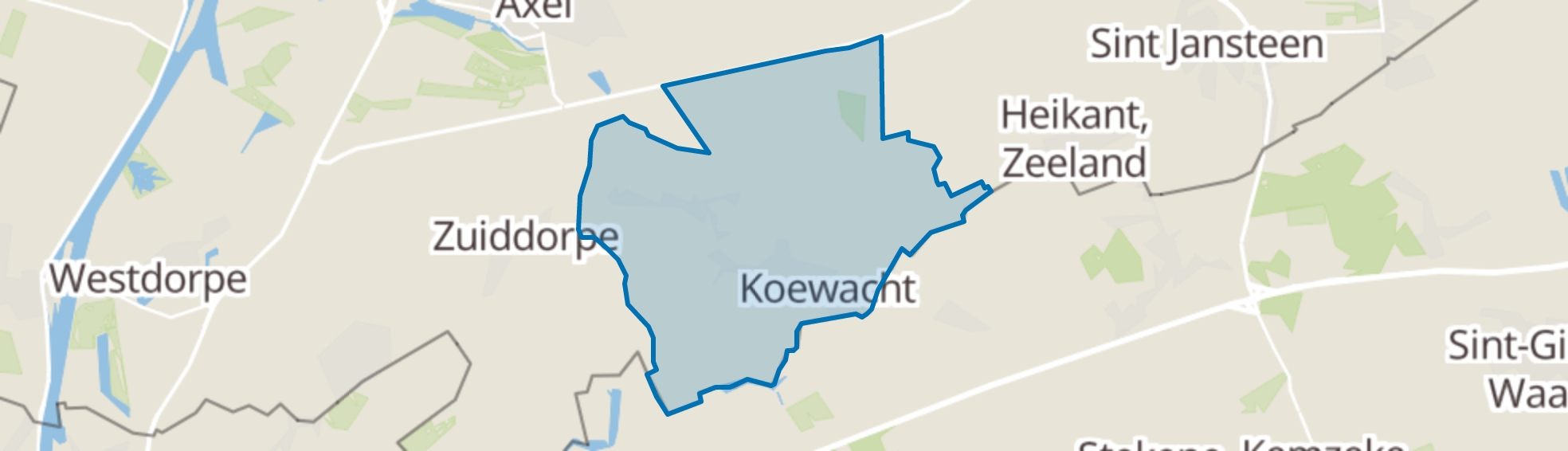 Koewacht map