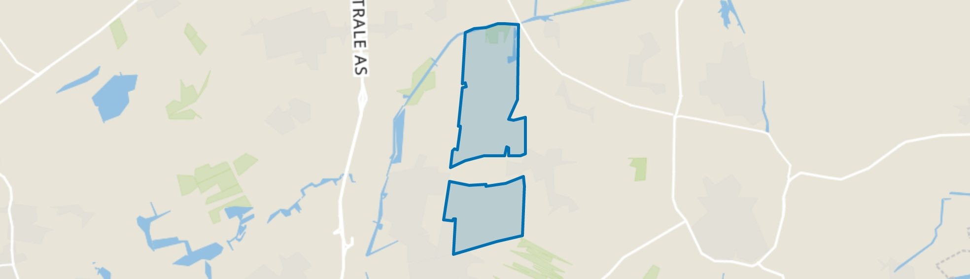 Verspreide huizen Kollumerzwaag, Kollumersweach map