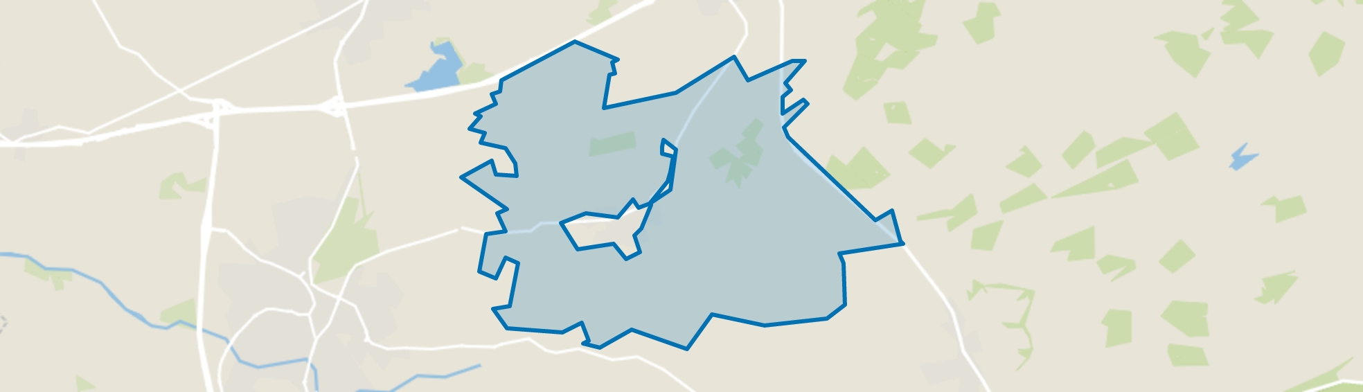 Buitengebied Kootwijkerbroek, Kootwijkerbroek map